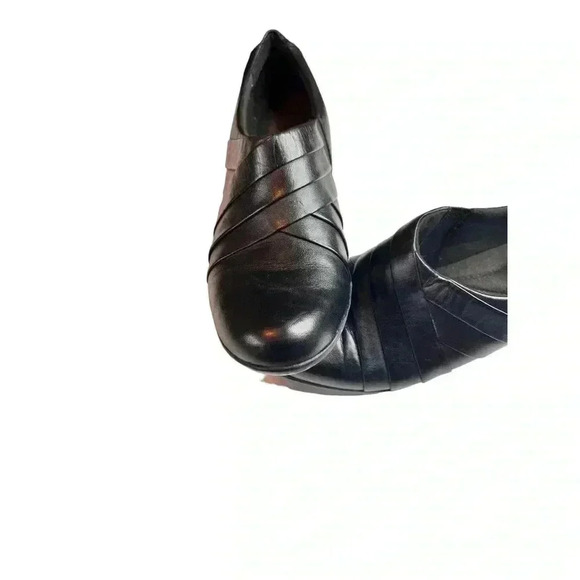 CLARKS CASUAL SLIP-ON WORK LOAFERS•SIZE 7•BLACK GENUINE LEATHER •GREAT C… - Picture 5 of 14